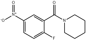 Methanone, (2-fluoro-5-nitrophenyl)-1-piperidinyl- Structure