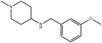 4-Piperidinamine, N-[(3-methoxyphenyl)methyl]-1-methyl- Structure