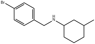 Benzenemethanamine, 4-bromo-N-(3-methylcyclohexyl)- Structure