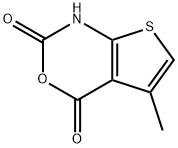 5-Methyl-2H-thieno[2,3-d][1,3]oxazine-2,4(1H)-dione 구조식 이미지