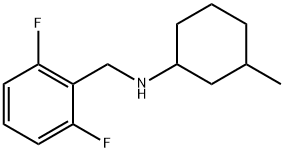 Benzenemethanamine, 2,6-difluoro-N-(3-methylcyclohexyl)- Structure