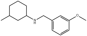 Benzenemethanamine, 3-methoxy-N-(3-methylcyclohexyl)- Structure