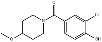 2-Chloro-4-(4-methoxypiperidine-1-carbonyl)phenol 구조식 이미지