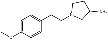 3-Pyrrolidinamine, 1-[2-(4-methoxyphenyl)ethyl]- Structure