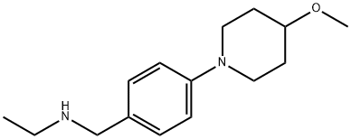 ethyl({[4-(4-methoxypiperidin-1-yl)phenyl]methyl})amine Structure