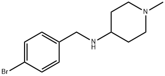 4-Piperidinamine, N-[(4-bromophenyl)methyl]-1-methyl- 구조식 이미지