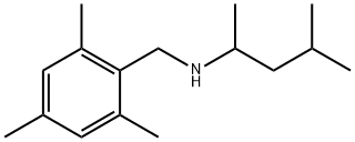 Benzenemethanamine, N-(1,3-dimethylbutyl)-2,4,6-trimethyl- Structure