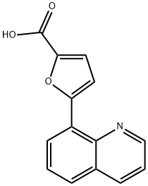 2-Furancarboxylic acid, 5-(8-quinolinyl)- Structure