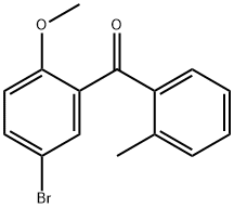 (5-Bromo-2-methoxyphenyl)(2-methylphenyl)methanone 구조식 이미지