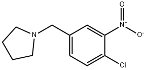 Pyrrolidine, 1-[(4-chloro-3-nitrophenyl)methyl]- 구조식 이미지