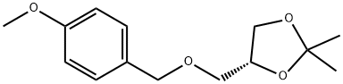 1,3-Dioxolane, 4-[[(4-methoxyphenyl)methoxy]methyl]-2,2-dimethyl-, (4R)- Structure