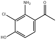 Ethanone, 1-?(2-?amino-?3-?chloro-?4-?hydroxyphenyl)?- Structure