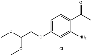 Ethanone, 1-?[2-?amino-?3-?chloro-?4-?(2,?2-?dimethoxyethoxy)?phenyl]?- Structure