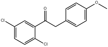1-(2,5-Dichlorophenyl)-2-(4-methoxyphenyl)ethan-1-one Structure