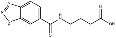 Butanoic acid, 4-[(1H-benzotriazol-6-ylcarbonyl)amino]- Structure