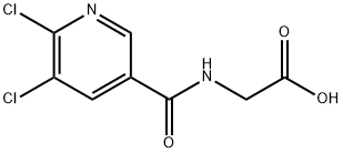 Glycine, N-[(5,6-dichloro-3-pyridinyl)carbonyl]- Structure