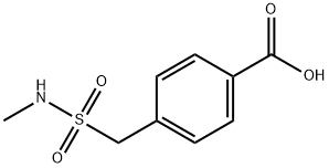 4-[(Methylsulfamoyl)methyl]benzoic acid Structure