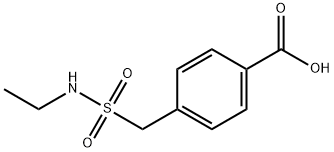 4-[(Ethylsulfamoyl)methyl]benzoic acid Structure