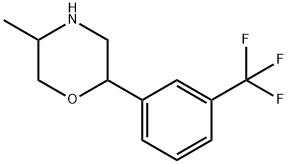 5-Methyl-2-[3-(trifluoromethyl)phenyl]morpholine 구조식 이미지