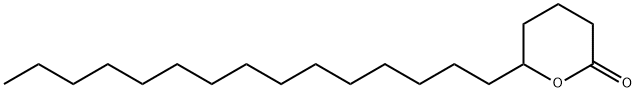2H-Pyran-2-one, tetrahydro-6-pentadecyl- 구조식 이미지