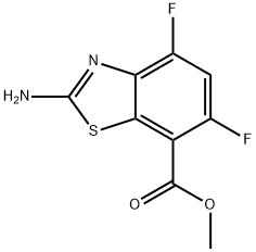 methyl 2-amino-4,6-difluoro-1,3-benzothiazole-7-carboxylate Structure