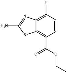ethyl 2-amino-4-fluoro-1,3-benzothiazole-7-carboxylate Structure