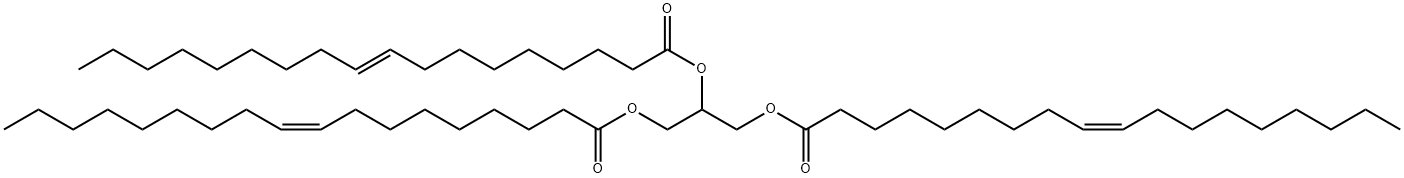 1,3-Dioleoyl-2-Elaidoyl Glycerol Structure