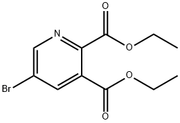 diethyl 5-bromopyridine-2,3-dicarboxylate 구조식 이미지