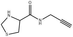 4-Thiazolidinecarboxamide, N-2-propyn-1-yl- Structure