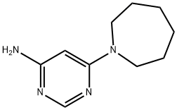 4-Pyrimidinamine, 6-(hexahydro-1H-azepin-1-yl)- 구조식 이미지