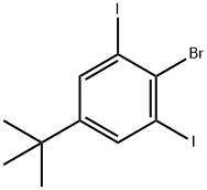 2-bromo-5-(tert-butyl)-1,3-diiodobenzene Structure