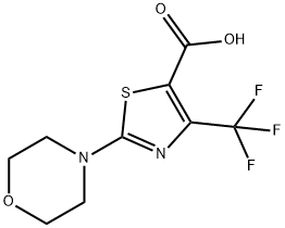 5-Thiazolecarboxylic acid, 2-(4-morpholinyl)-4-(trifluoromethyl)- Structure