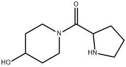 Methanone, (4-hydroxy-1-piperidinyl)-2-pyrrolidinyl- Structure