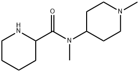 2-Piperidinecarboxamide, N-methyl-N-(1-methyl-4-piperidinyl)- Structure