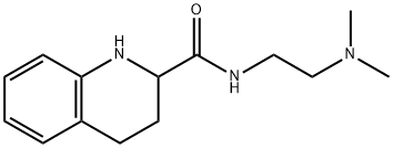 2-Quinolinecarboxamide, N-[2-(dimethylamino)ethyl]-1,2,3,4-tetrahydro- Structure