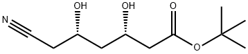 (3S,5S)-6-Cyano-3,5-dihydroxyhexanoic Acid 1,1-Dimethylethyl Ester 구조식 이미지