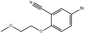 Benzonitrile, 5-bromo-2-(2-methoxyethoxy)- Structure