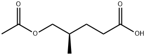 Pentanoic acid, 5-(acetyloxy)-4-methyl-, (4R)- Structure