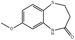 1,5-Benzothiazepin-4(5H)-one, 2,3-dihydro-7-methoxy- 구조식 이미지