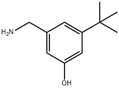 3-(aminomethyl)-5-tert-butylphenol 구조식 이미지