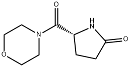 (R)-5-(morpholine-4-carbonyl)pyrrolidin-2-one, N-(5-oxo-D-prolyl) morpholine Structure