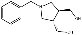 3,4-Pyrrolidinedimethanol, 1-(phenylmethyl)-, (3S-trans)- (9CI) Structure