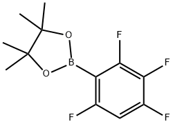 2,3,4,6-Tetrafluorophenylboronic acid pinacol ester Structure