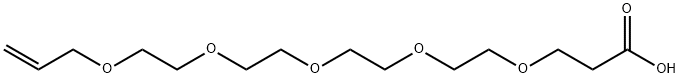 4,7,10,13,16-Pentaoxanonadec-18-enoic acid Structure