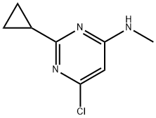 4-Pyrimidinamine, 6-chloro-2-cyclopropyl-N-methyl- Structure