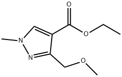 ethyl 3-(methoxymethyl)-1-methyl-1H-pyrazole-4-carboxylate Structure