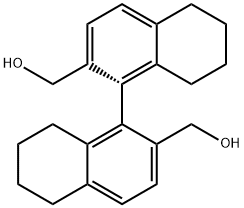 [1,1'-Binaphthalene]-2,2'-dimethanol, 5,5',6,6',7,7',8,8'-octahydro-, (1R)- Structure