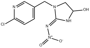 4-Imidazolidinol, 1-[(6-chloro-3-pyridinyl)methyl]-2-(nitroimino)-, (2E)- Structure