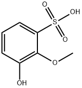 Benzenesulfonic acid, 3-hydroxy-2-methoxy- Structure