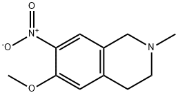 Isoquinoline, 1,2,3,4-tetrahydro-6-methoxy-2-methyl-7-nitro- Structure